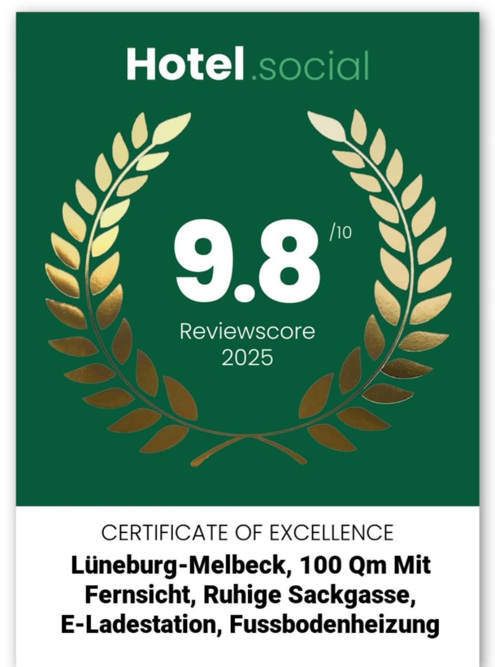 Lueneburg-Melbeck, 105 Qm Mit Fernsicht, Ruhige Sackgasse, Fussbodenheizung, Wallbox Gegen Gebuehr Экстерьер фото